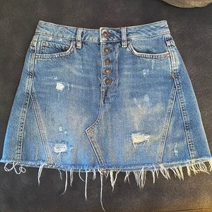 Free People • We The Free denim skirt